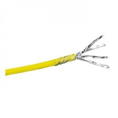 032777 S/FTP Cat7 LSZH Makara, 4P, sarı