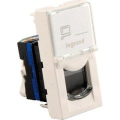 076561 RJ45 Cat6 UTP, 1 modül, beyaz