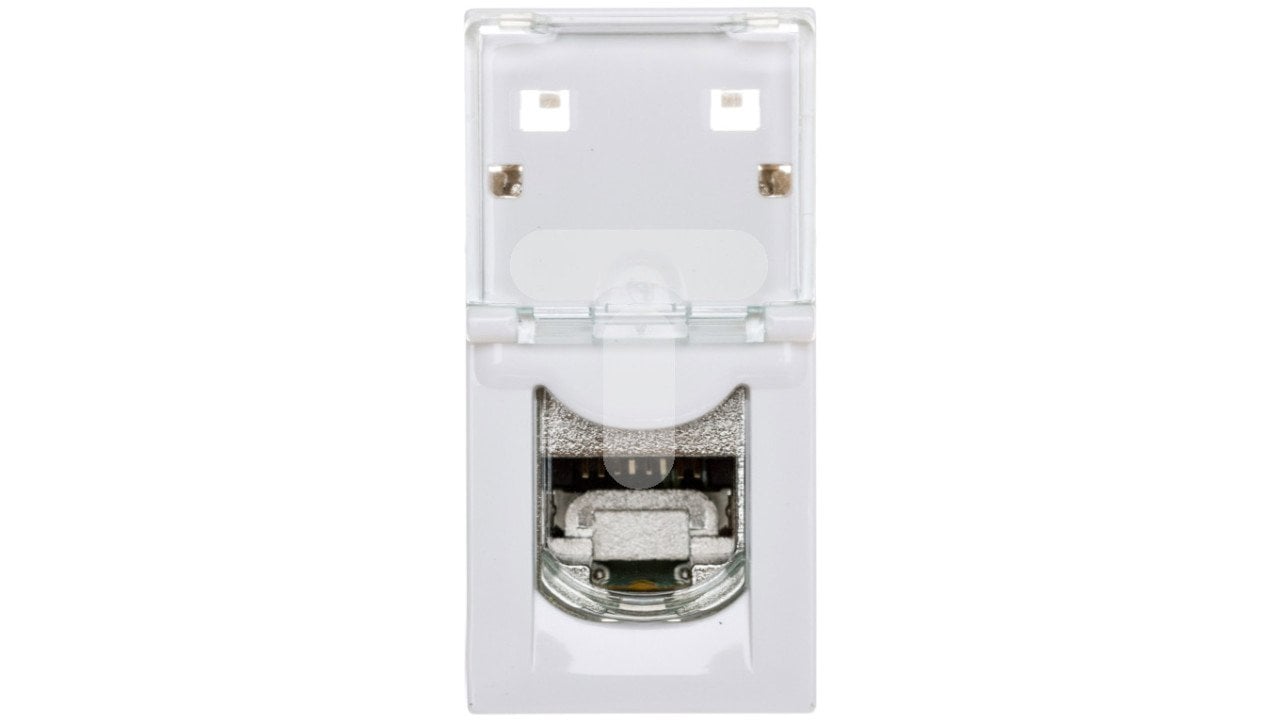 076573 RJ45 Cat6A STP, 1 modül, beyaz