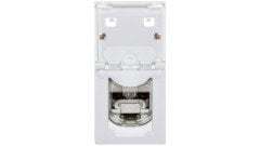 076573 RJ45 Cat6A STP, 1 modül, beyaz