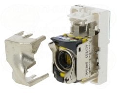 076573 RJ45 Cat6A STP, 1 modül, beyaz