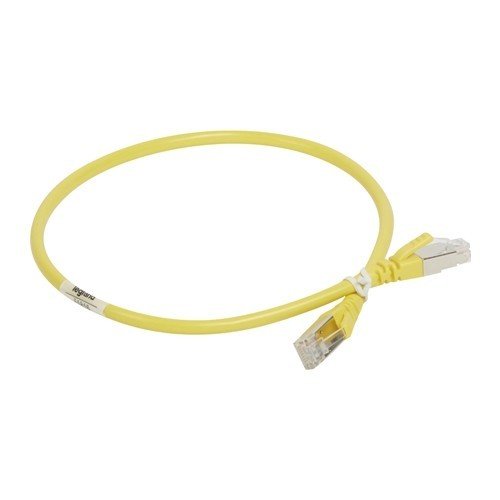 051816 S/FTP patch cord, Cat6A, PVC, 0,5 m, sarı