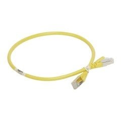 051816 S/FTP patch cord, Cat6A, PVC, 0,5 m, sarı