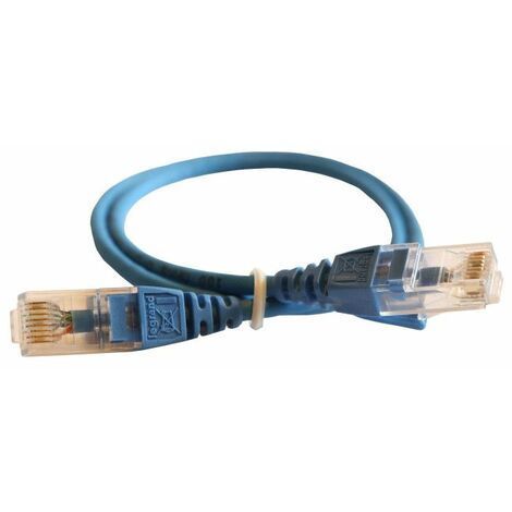 051541 F/UTP patch cord, Cat6 1m, mavi