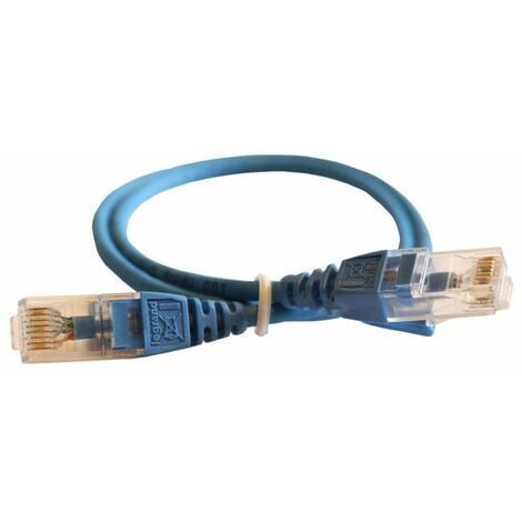 051541 F/UTP patch cord, Cat6 1m, mavi