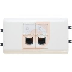 010952 Geliştirilebilir DLP gulot için Klipslenebilir 2modül kaide+çerceve 65mm kapakta