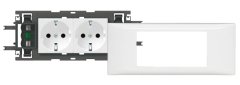 010954 Geliştirilebilir DLP gulot için Klipslenebilir 4modül kaide+çerceve 65mm kapakta
