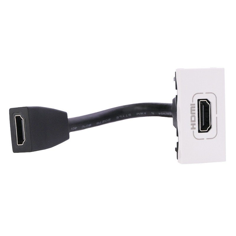 078778 Sistem Armada HDMI önceden sonlandırılmış priz, 1 modül, beyaz