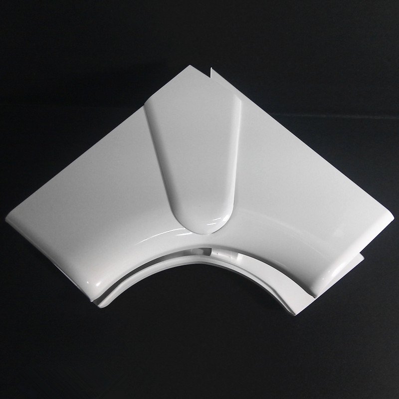 010602 50mm yükseklik için Değişken iç köşe, 85° - 95° - Beyaz