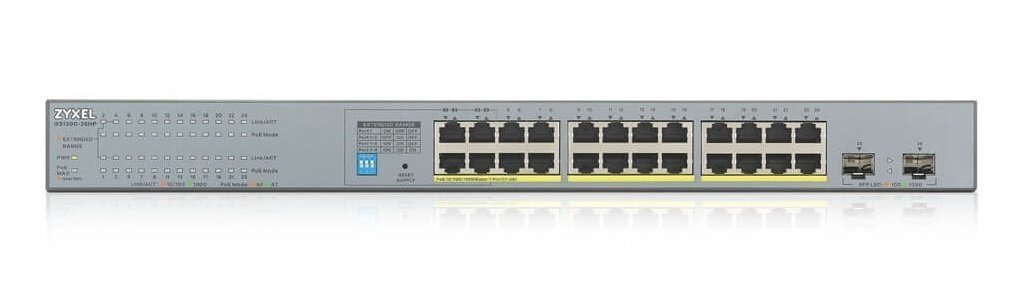 Zyxel GS1300-26HP 26 Port Gigabit 24 Port PoE +2 SFP 250W