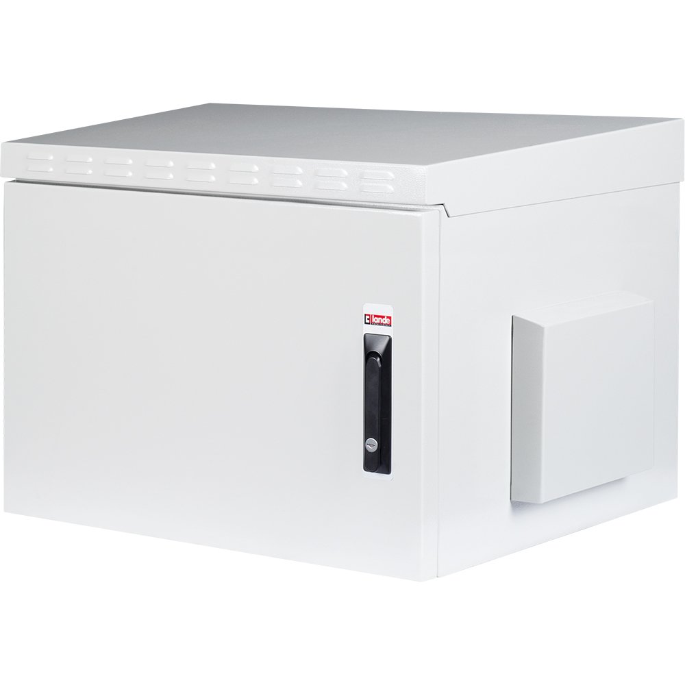LN-SBO-IP5509U6060-LG 9U 19'' SafeBox IP55 outdoor cabinet enclosure W=600 mm D=600 mm
